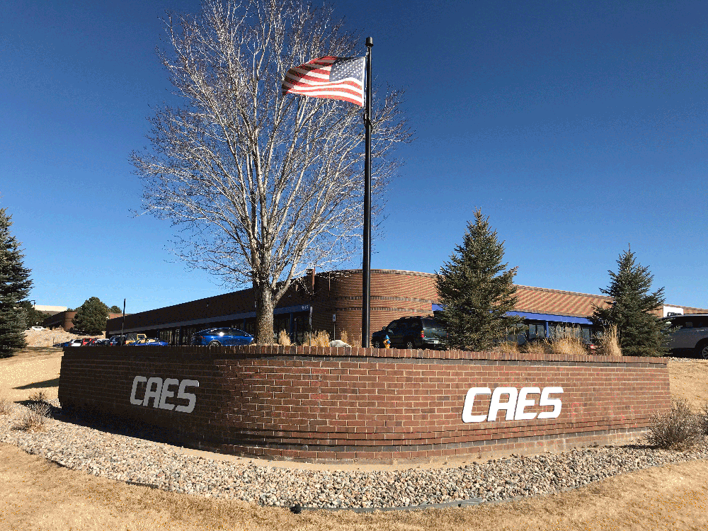 CAES Building with Flag